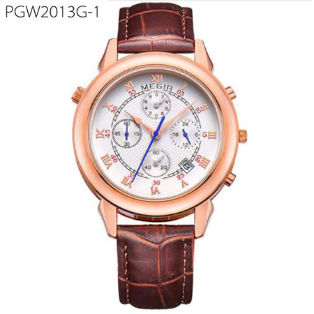 Quartz Wristwatch Clock Genuine Leather Bracelet Roman Dial Classic Watches