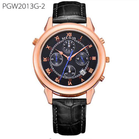 Quartz Wristwatch Clock Genuine Leather Bracelet Roman Dial Classic Watches