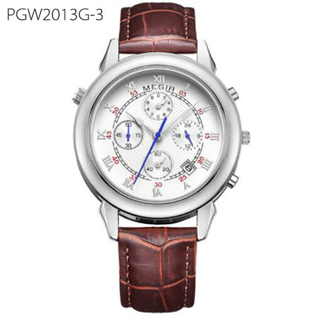 Quartz Wristwatch Clock Genuine Leather Bracelet Roman Dial Classic Watches